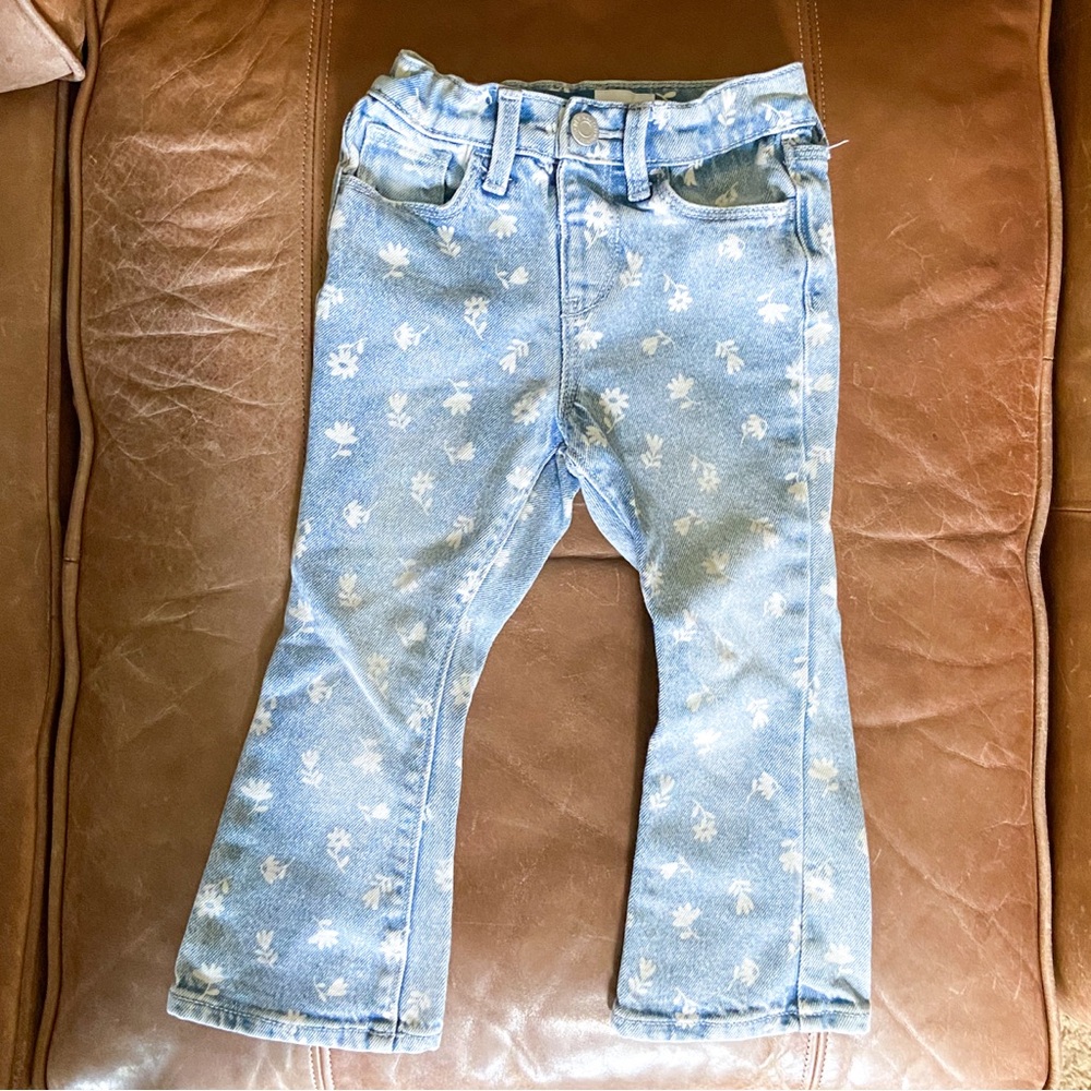 Old Navy Floral Print Bootcut Jeans